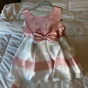Formal pink and grey dress 12M